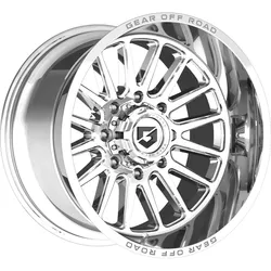 GEAR OFF ROAD 764C 22X10 GLOSS BLACK/MILLED ACCENTS
